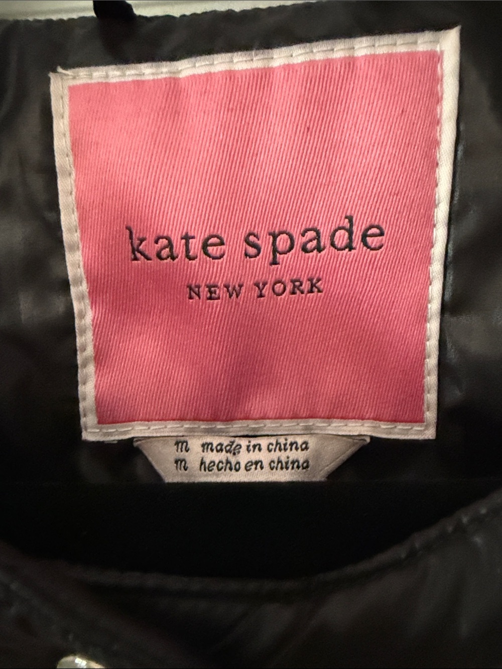 NWOT kate spade New York Quilted Jacket with Pearl Buttons - Picture 4 of 5